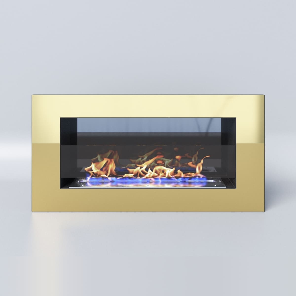 Биокамин "Русский огонь" Барокко 800N настенный с защитным и декоративным стеклом по цене 43 050 руб.