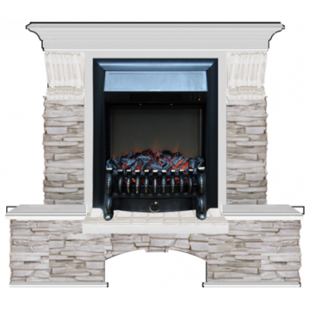 Бостон К Мисхор (беленый дуб)+Fobos Black Бостон К Мисхор (беленый дуб)+Fobos Black