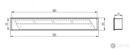 Прямоугольный контейнер ZeFire 500 Прямоугольный контейнер ZeFire 500 по цене 19 500 руб.