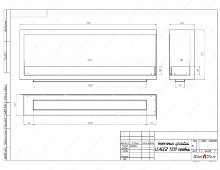 Биокамин угловой SteelHeat Leader 1300 правый стекло Биокамин угловой SteelHeat Leader 1300 правый стекло по цене 51 381 руб.